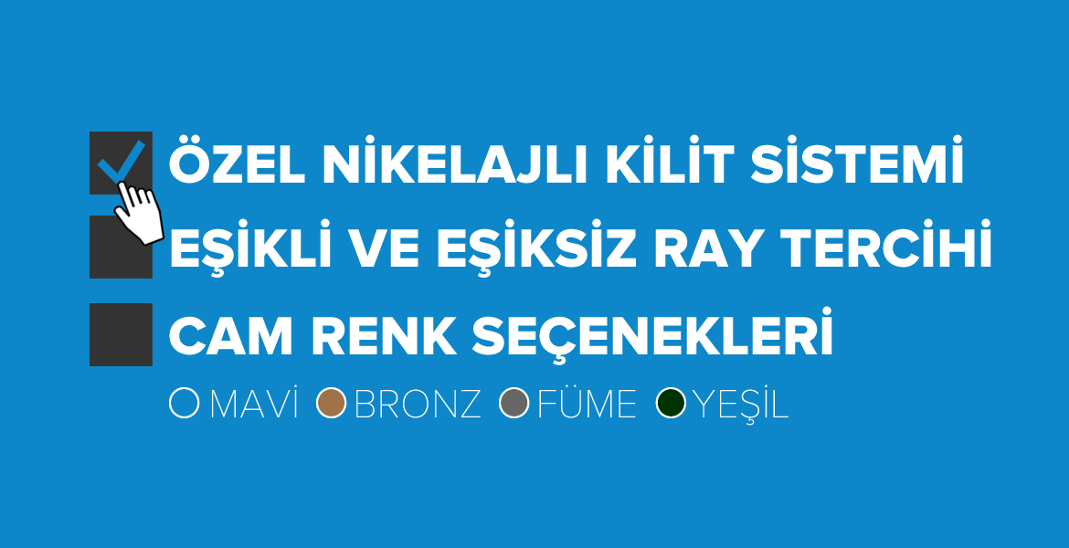 Cam Balkon sistemleri Opsiyonel - Vectro