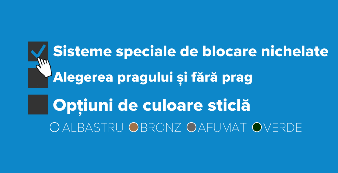 Sisteme de inchidere glisante cu sticla
