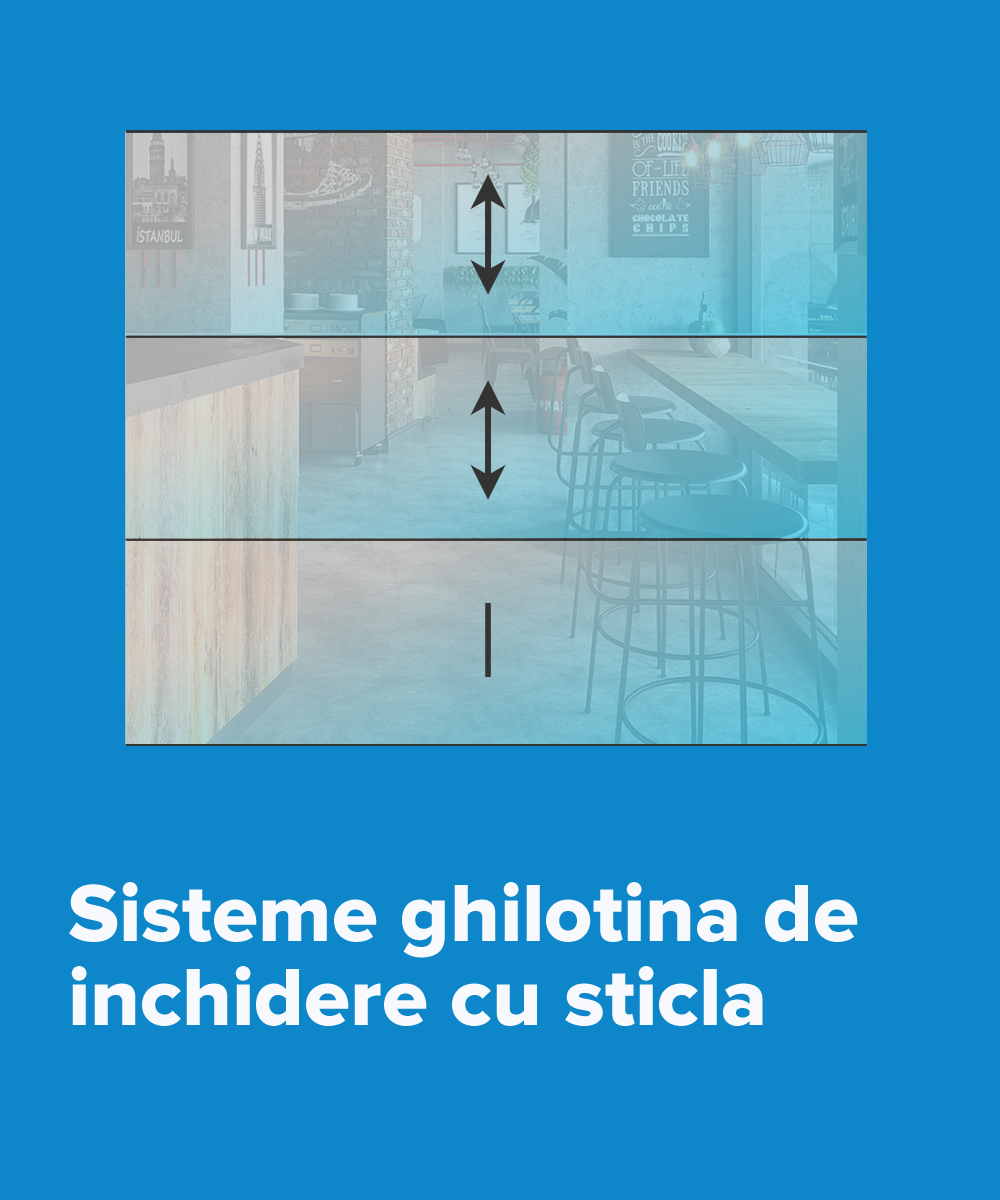 SISTEM GHILOTINA MOBIL CU STICLA - VECTRO