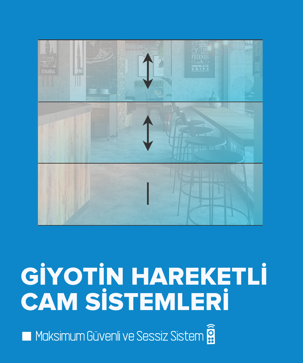 Giyotin Hareketli Cam Kapama Sistemleri - vectro Glass Balcony System