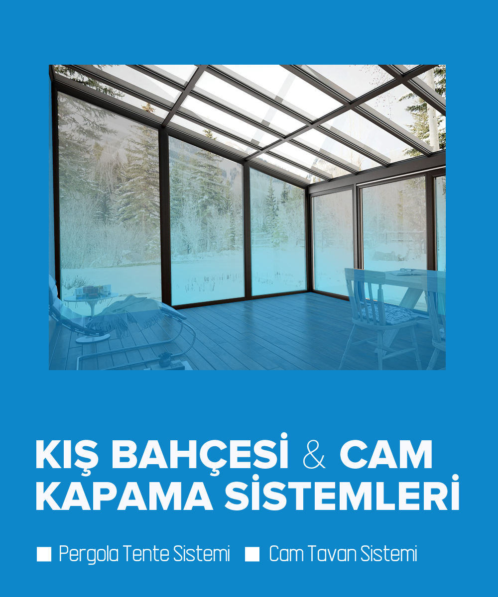 Pergola ve Cam tavan Kış Bahçesi Sistemleri - vectro Glass Office System
